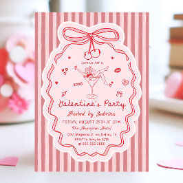 Skurril gezeichnete Galentine's Day-Einladung Einladung