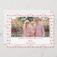 Skurril Herzen Frohen Valentinstag Fotokarte