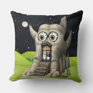 Skurril Monsterhaus Fantasy Dekorativ Kissen