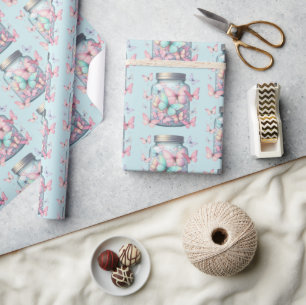 Skurril Schmetterlinge in einem Glas Muster Geschenkpapier