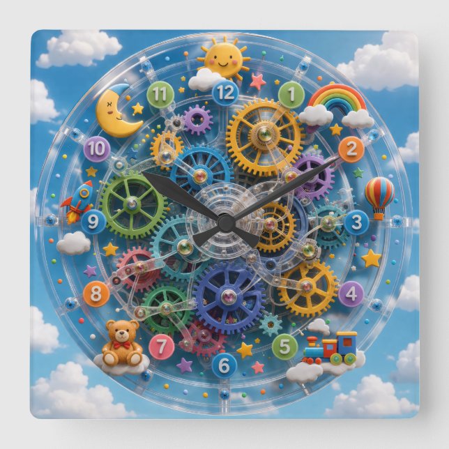 Skurril spielende Uhr (Vorderseite)