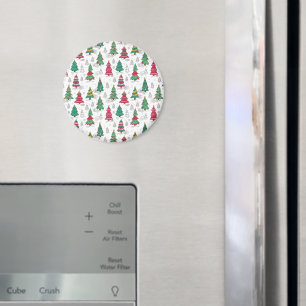 Skurril Whimsikalisch Dekorierte Weihnachtsbäume D Magnet