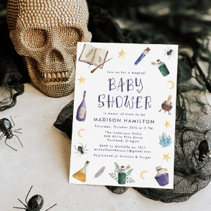 Skurril Zaubertränke Halloween-Baby-Party Einladung