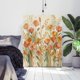 Skurrile abstrakte Blumen-Botanik-Wandkunst Poster