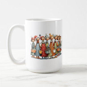 Skurrile Acht Mägde beim Melken Weihnachten 443ml Kaffeetasse
