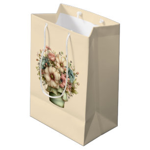 Skurrile Blumen in einem Pflanzkübel Süß Mittlere Geschenktüte