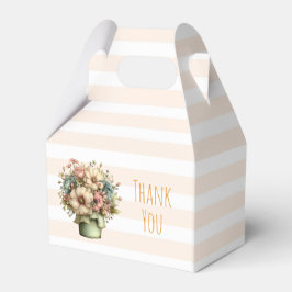 Skurrile Blumen in einem Pflanzkübel Süßes Dankesc Geschenkschachtel