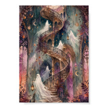 Skurrile Geister Spiraltreppe Gotisches Schloss