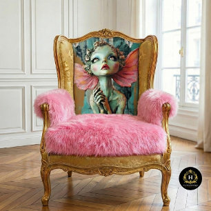 Skurrile gotische Gargoyle-Fee-Decoupage  Seidenpapier
