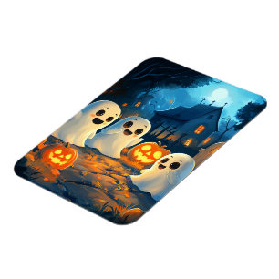 Skurrile Gruselige Nacht Niedliche Halloween-Geist Magnet