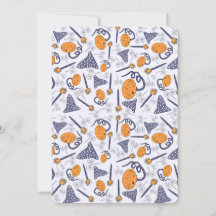 Skurrile Halloween-Grußkarte – Magisches Doodle
