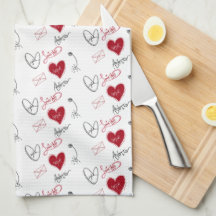 Skurrile Handgezeichnete Valentinstag- 