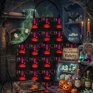 Skurrile Hexen-Wäscheleine Halloween-Grafik Schürze