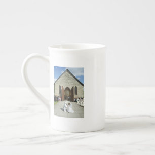 Skurrile Hochzeit von Katze und Maus Kaffeetasse Prozellantasse