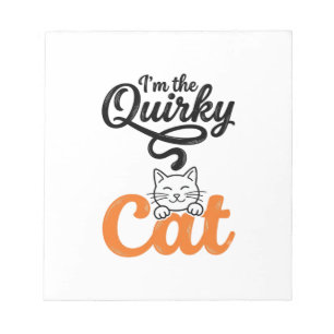 Skurrile Katze Vintage Gravur Katzenliebhaber Desi Notizblock