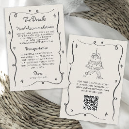 Skurrile Kritzeleien Handgezeichneter Welliger Rah Serviette