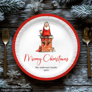 Skurrile Lustige Weihnachtsmann Individuelle Weihn Pappteller