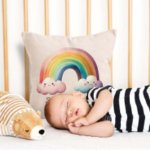 Skurrile Pastell-Regenbogen-in-Wolken für Kinder