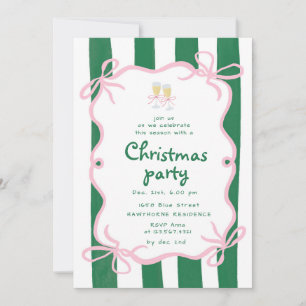 Skurrile Rahmen-Weihnachts-Cocktailparty Einladung