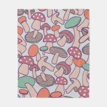 Skurrile Retro-Pilz-Botanik Herbst-Mykelium
