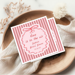 Skurrile rote glückliche Galentine-Tag Serviette