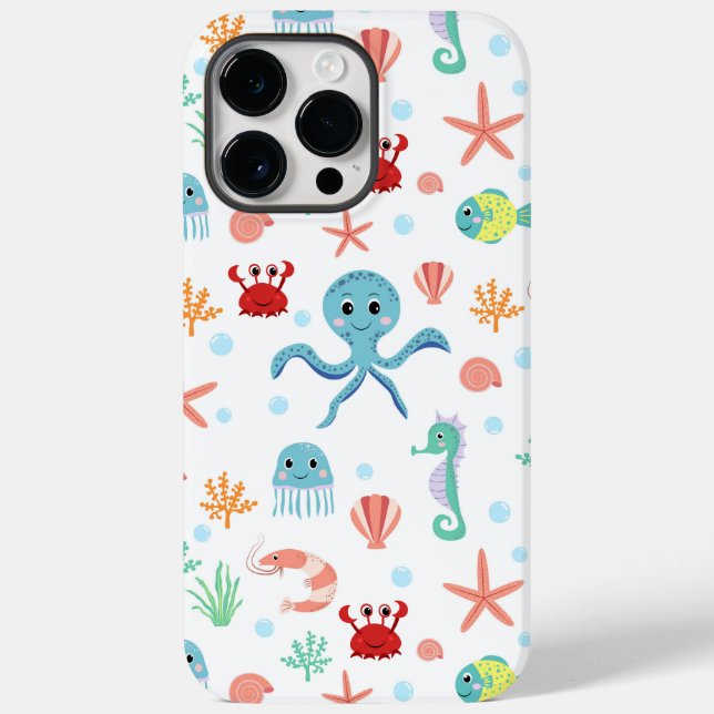 Skurrile Unterwasser-Meereslebewesen Case-Mate iPhone 14 Pro Max Hülle (Rückseite)