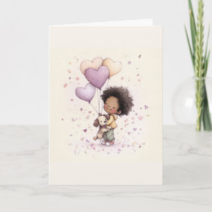 Skurrile Valentinsgrußkarte – Aquarell Feiertagskarte