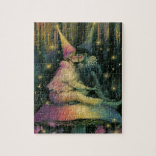 Skurrile Wald-Pilz-Fee-Traum-Romantik-Kunst