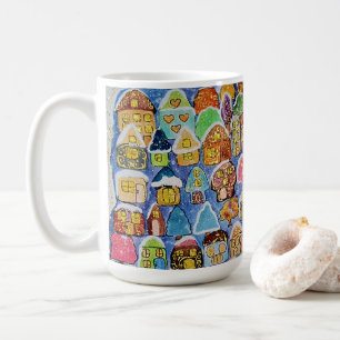 Skurrile Winterdorf-Volksweihnachtsgeschenke Kaffeetasse