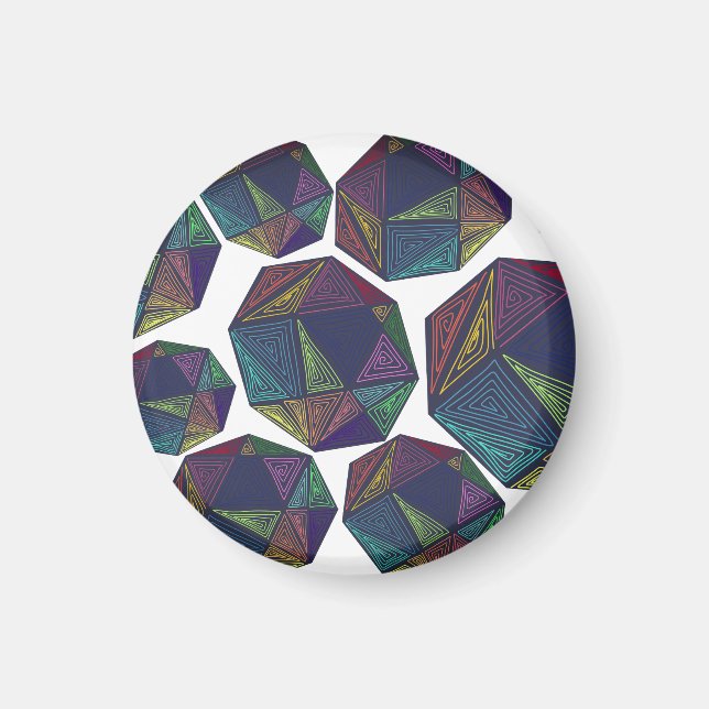 Skurrile Zentagled-Magnete Magnet (Vorne)