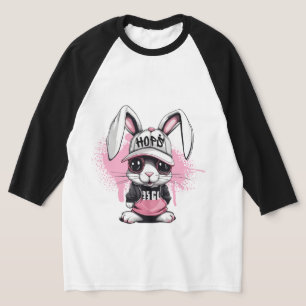Skurriler Cartoon-Hip-Hop-Hase T-Shirt