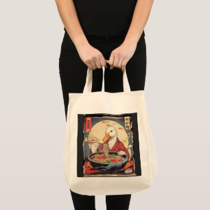 Skurriler Enten-Ramen-Liebhaber für Anime-Fans Tragetasche