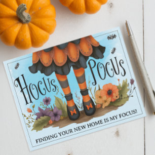 Skurriler Hokuspokus Halloween-Marketing Feiertagskarte