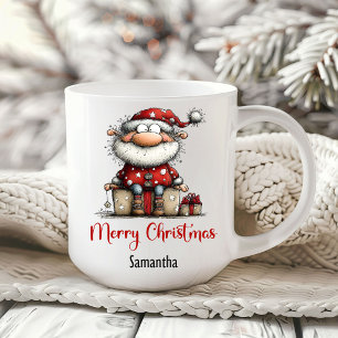 Skurriler Humor Weihnachtsmann Festlicher Kaffeebe Kaffeetasse