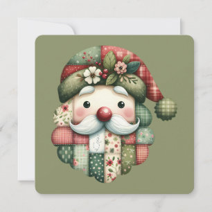 Skurriler Patchwork-Weihnachtsmann-Folk-Christmas-