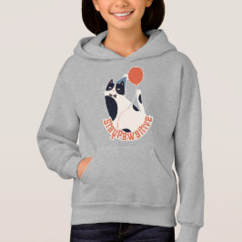 Skurriler Smoking-Katzen-Ballon-Jugendpullover Hoodie