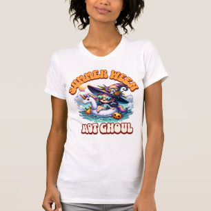 Skurriler Summerween-Ghoul auf Einhorn-Floss T-Shirt