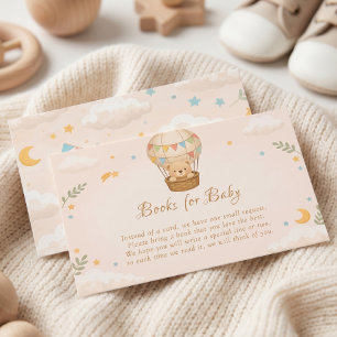 Skurriler Teddybär Heißluftballon Buch für Baby Begleitkarte