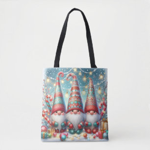 Skurriler Weihnachts-Gnom-Tragetasche Tasche