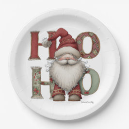Skurriler Weihnachtsmann HO HO HO-Papierteller Pappteller