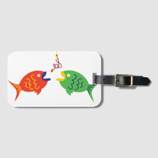 Skurriles Gepäckanhänger für Angler