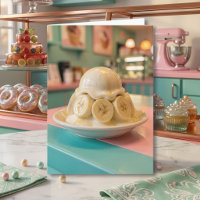 Skurriles Harz-Bananen-Sundae-Schwester-Geburtstag