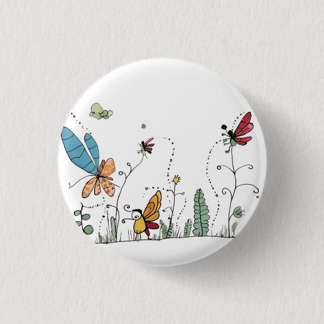 Skurriles Käfer-Abzeichen, käferthematisierter Pin Button (Vorderseite)