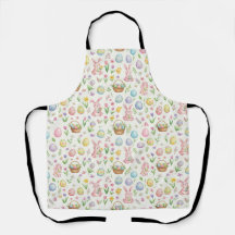 Skurriles Pastell-Osterhase- und Blumenmuster