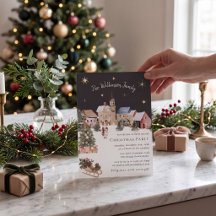 Skurriles Schneedorff Weihnachtsfeier