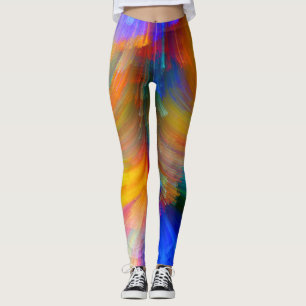 Skurriles Wildblumen-Wasserfarbmuster Damen-Oben-o Leggings