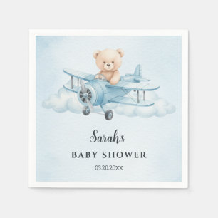 Sky Adventure Niedlich Teddy Bear Pilot Kinderdusc Serviette