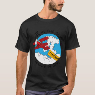 Sky Airplane Funny Mathe Nerd Geburtstag Geschenk  T-Shirt