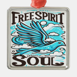 Sky Bird mit freiem Geist und Soul Ornament Aus Metall