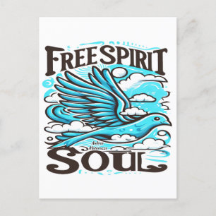 Sky Bird mit freiem Geist und Soul Postkarte